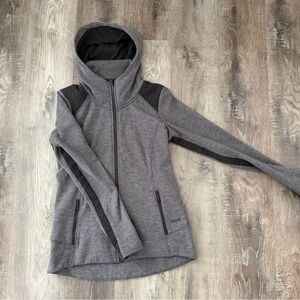 Athleta Charcoal Hooded Jacket